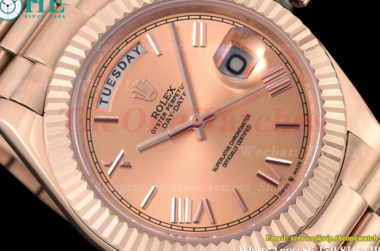 MY8215 Rose 40mm Gold Dial RG Daydate GDF RG 0425